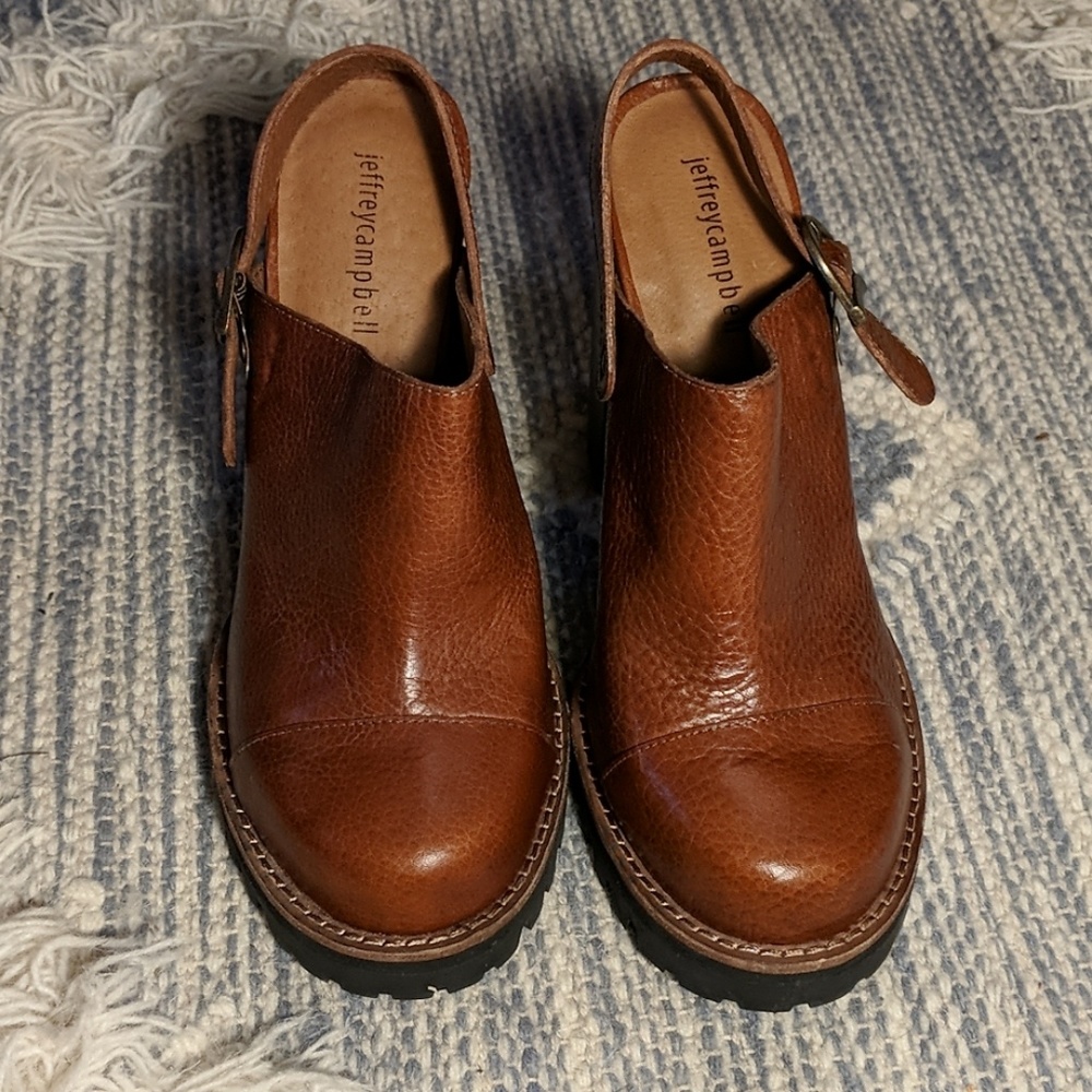 Jeffery Campbell leather clogs